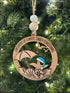 Coastal Christmas Ornament showcasing a Beach-themed design for a White Sandy Christmas