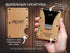 Wooden wallet with engraving options for Custom Metal RFID Wallet engraved card holder