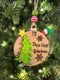 Grinch-themed Days Until Grinchmas ornament handmade wooden countdown Christmas decor