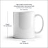 White ceramic Funny Mom Mug with dimensions for Mother’s Day gift