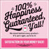 Pink happiness guarantee advertisement for Greyfather Short-Sleeve African Grey Shirt