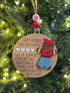 Handmade Best Friends Pants Ornament, a funny wooden Christmas decoration for friends