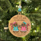 Handmade Gingerbread Friends Ornament for Christmas tree decor and custom wooden friendship gift