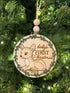 Handmade Personalized First Christmas Ornament with Adorable Deer Design for Newborns