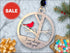 Handmade wooden red cardinal memorial ornament for Christmas tree decoration