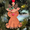 Handmade Reindeer Christmas Ornament, Personalized Wooden Holiday Decor for Festive Trees