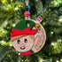 Handmade Wooden Advent Calendar Elf Ornament for Christmas Countdown Decoration