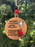 Humorous Christmas ornament.