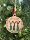 Handmade Wooden Reindeer Ornament for Beer Lovers - Funny Christmas Tree Decor