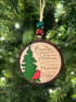 Heaven in Our Home handmade wooden Christmas ornament for memorial keepsakes