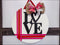 Love Door Hanger, modern entryway decoration for Valentine’s Day door decor