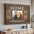 Personalized wooden-themed photo frame for Love Horses Canvas Print display