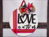 Valentine’s Day door hanger sign, Love is in the Air, romantic gift for home decor