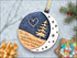 Handmade wooden keepsake memorial ornament for holiday tree decoration and remembrance