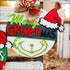 Merry Grinchmas Hand Painted Wooden Sign perfect for Christmas front door decoration
