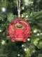 Personalized Crab Ornament handmade wooden Christmas decoration for coastal decor lovers