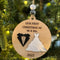 Personalized Mr Mrs Christmas Ornament for newlyweds - a perfect wedding gift decoration