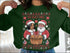 Novelty Christmas sweater featuring Political Holiday Humor and Funny Christmas Debate design
