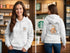 White hoodie featuring Pumpkin Spice design for Fall Coffee Lover and Spice Social Club