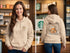 Beige Pumpkin Spice Social Club hoodie with cozy autumn graphic design