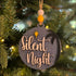 Silent Night handmade wooden Christmas ornament personalized holiday tree decoration