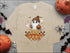 Beige long-sleeved Halloween ghost t-shirt featuring boo-jee design, perfect for fall