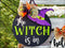 Halloween Witch Door Hanger featuring a Witch Hat Sign for Seasonal Fall Decor